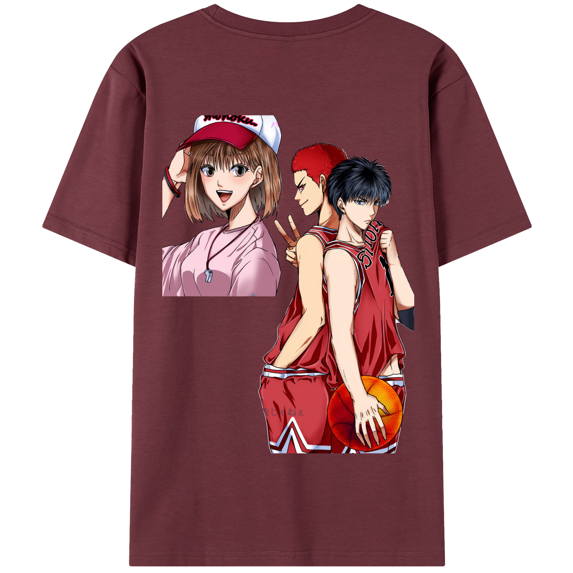 SLAM DUNK／スラムダンク 綿100％半袖Tシャツ（背面プリント）